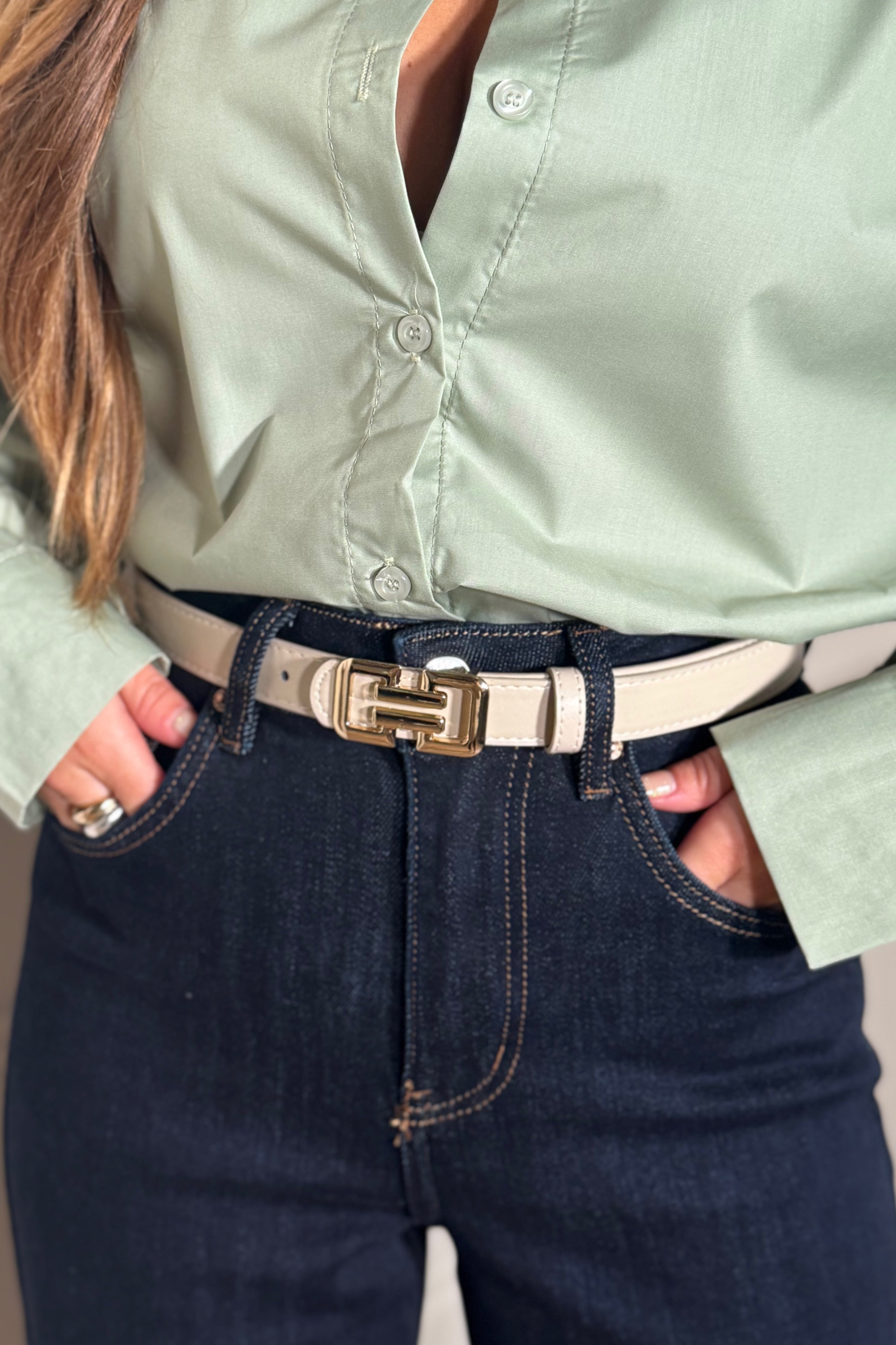 Ceinture Femme Boucle Géométrique Moderne - Style Élégant