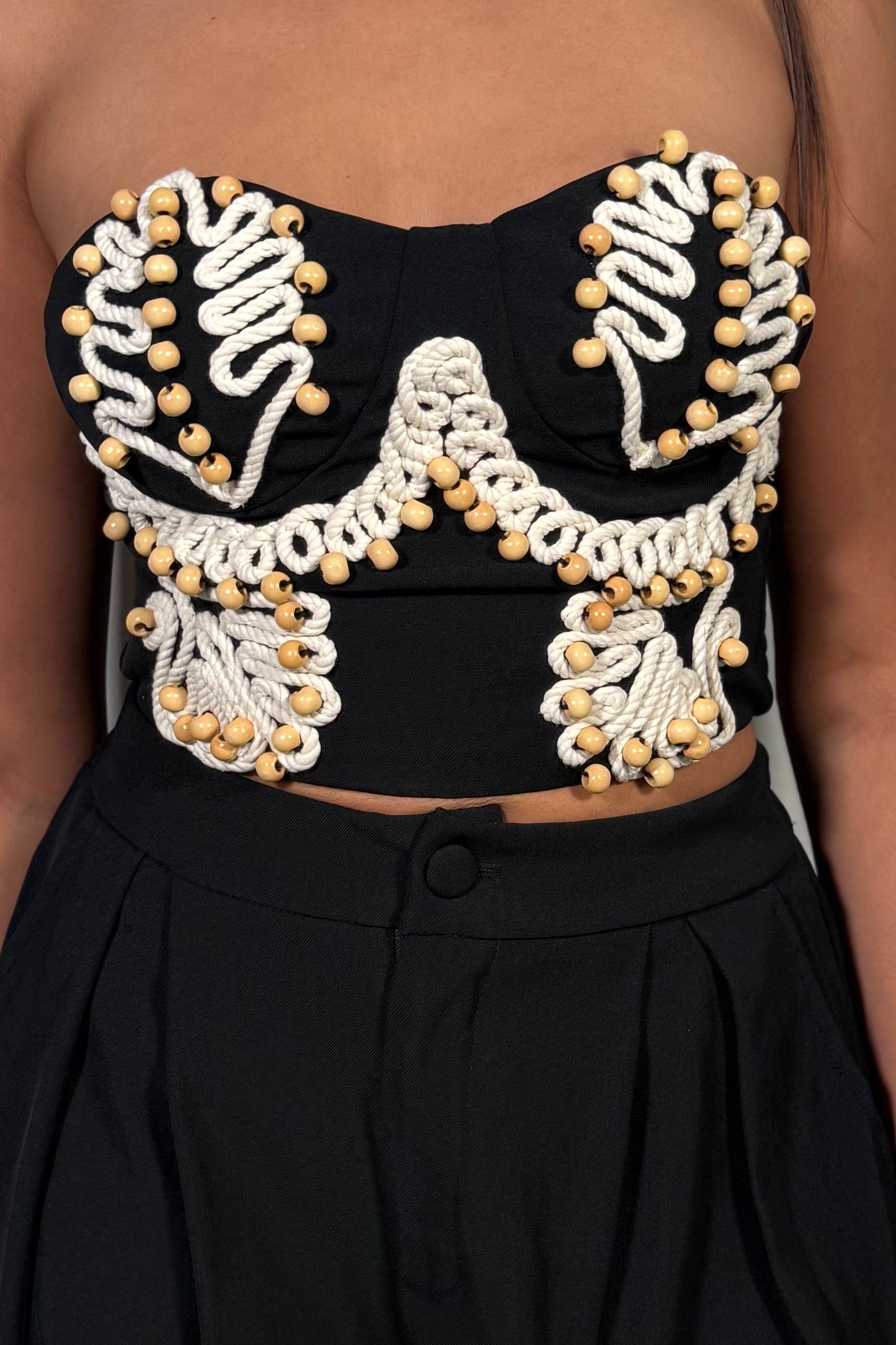 Ensemble Femme Bohème Chic Perles & Macramé