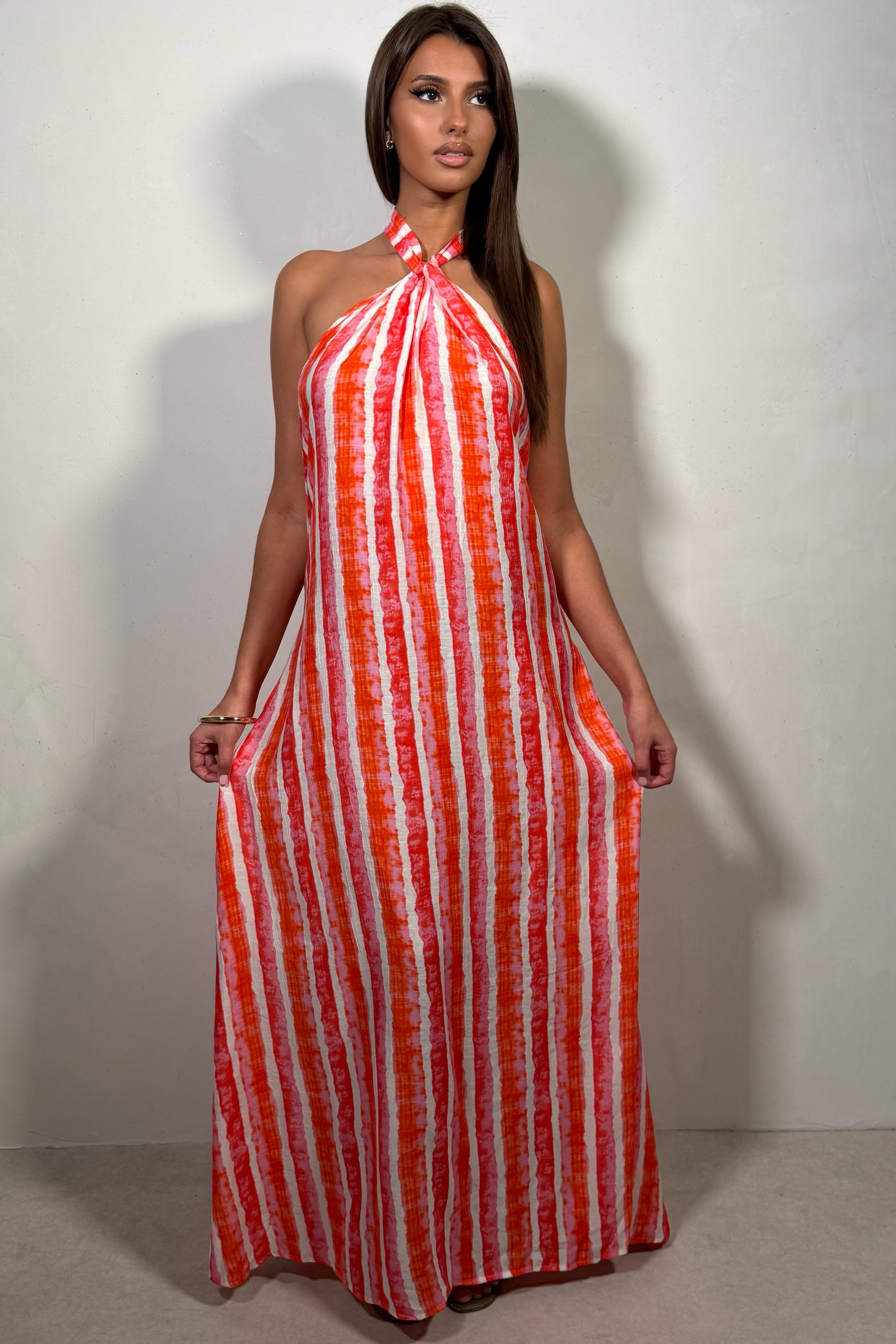 Robe Femme Longue Motifs Colorés Chic