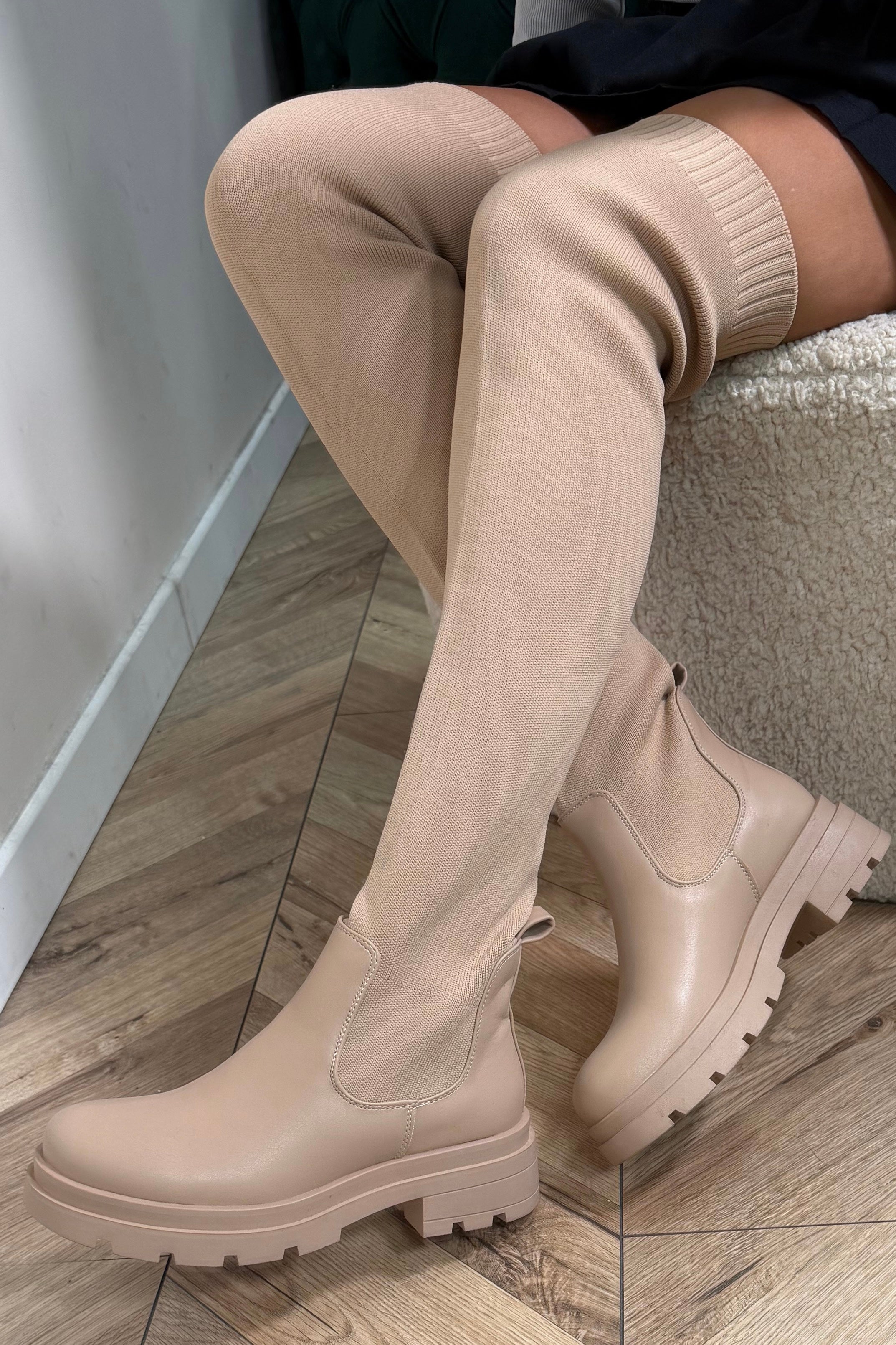 Cuissardes Chaussettes Femme