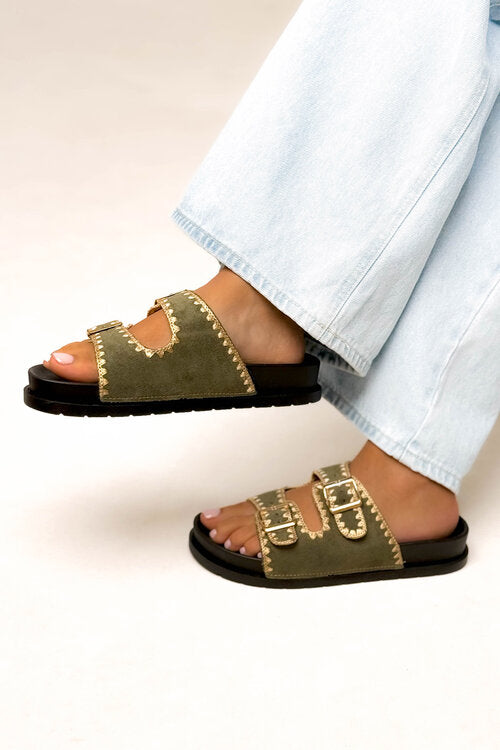 Sandales Suédine Couture