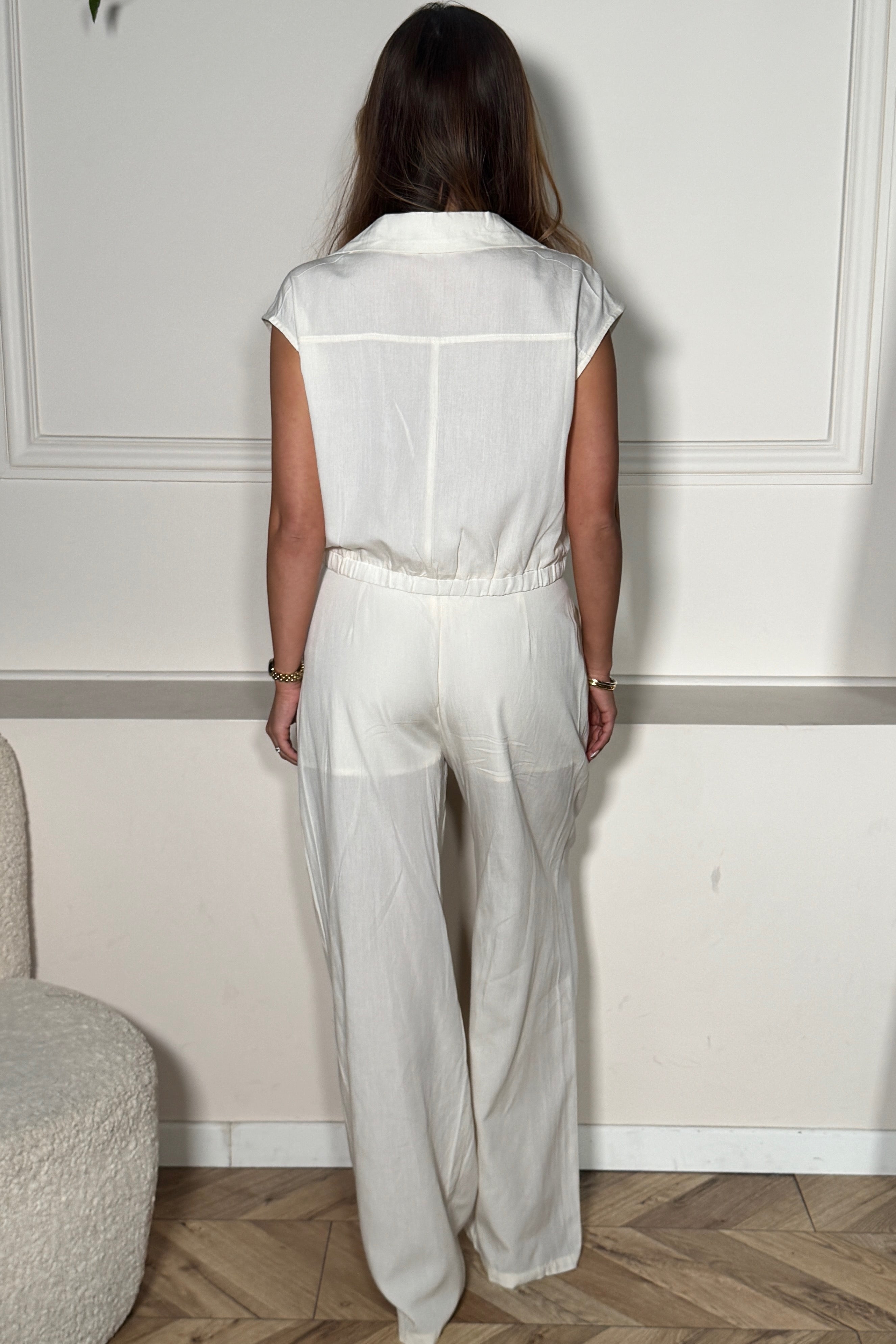 Pantalon Ample Ceinture Décalée Femme - Style Moderne Chic