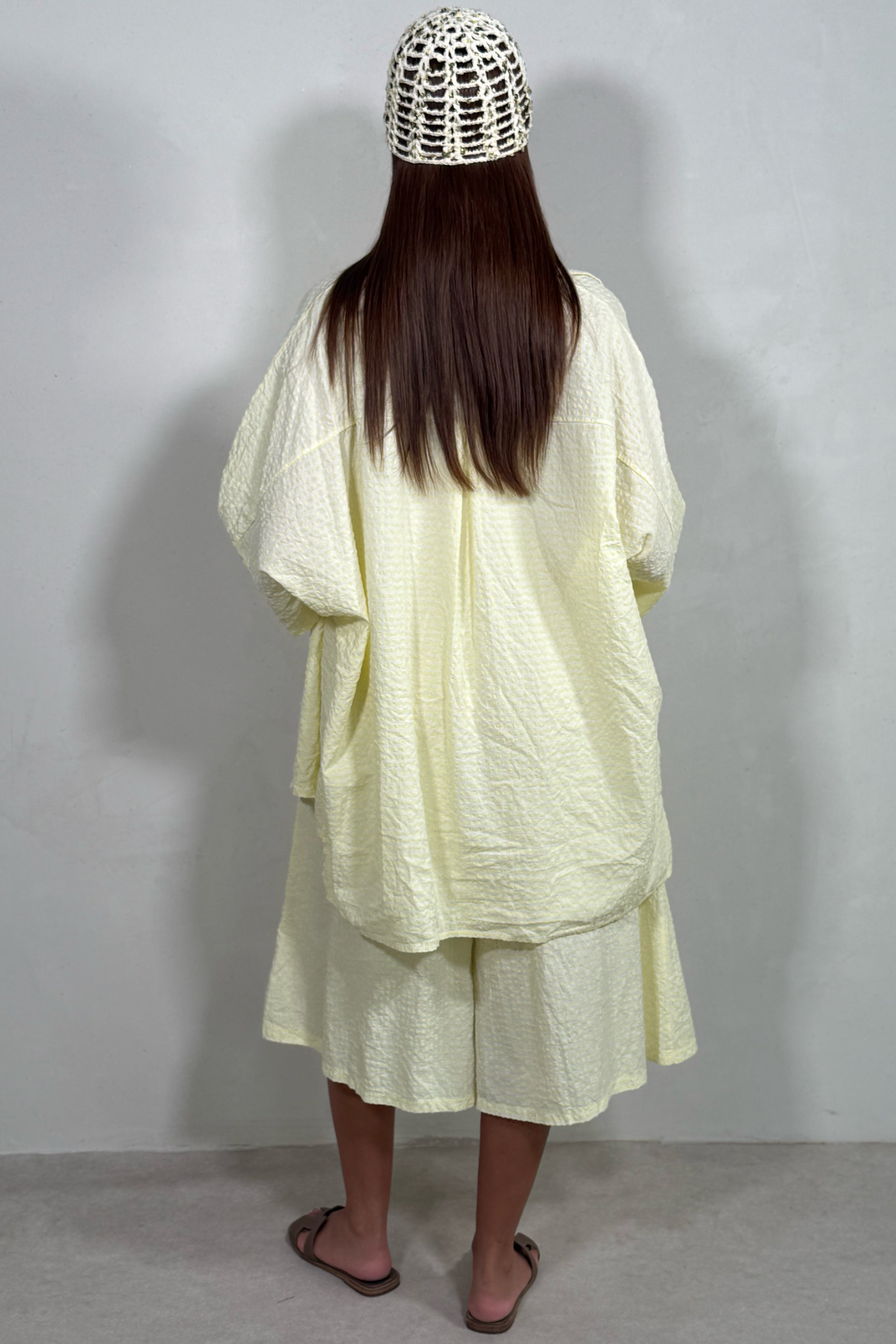 Ensemble Vichy Femme | Chemise Large & Bermuda