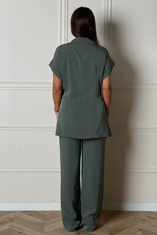 Ensemble Chemisier Noeud + Pantalon