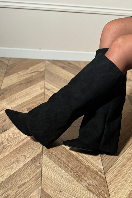 Bottes Suédine Guêtre Femme