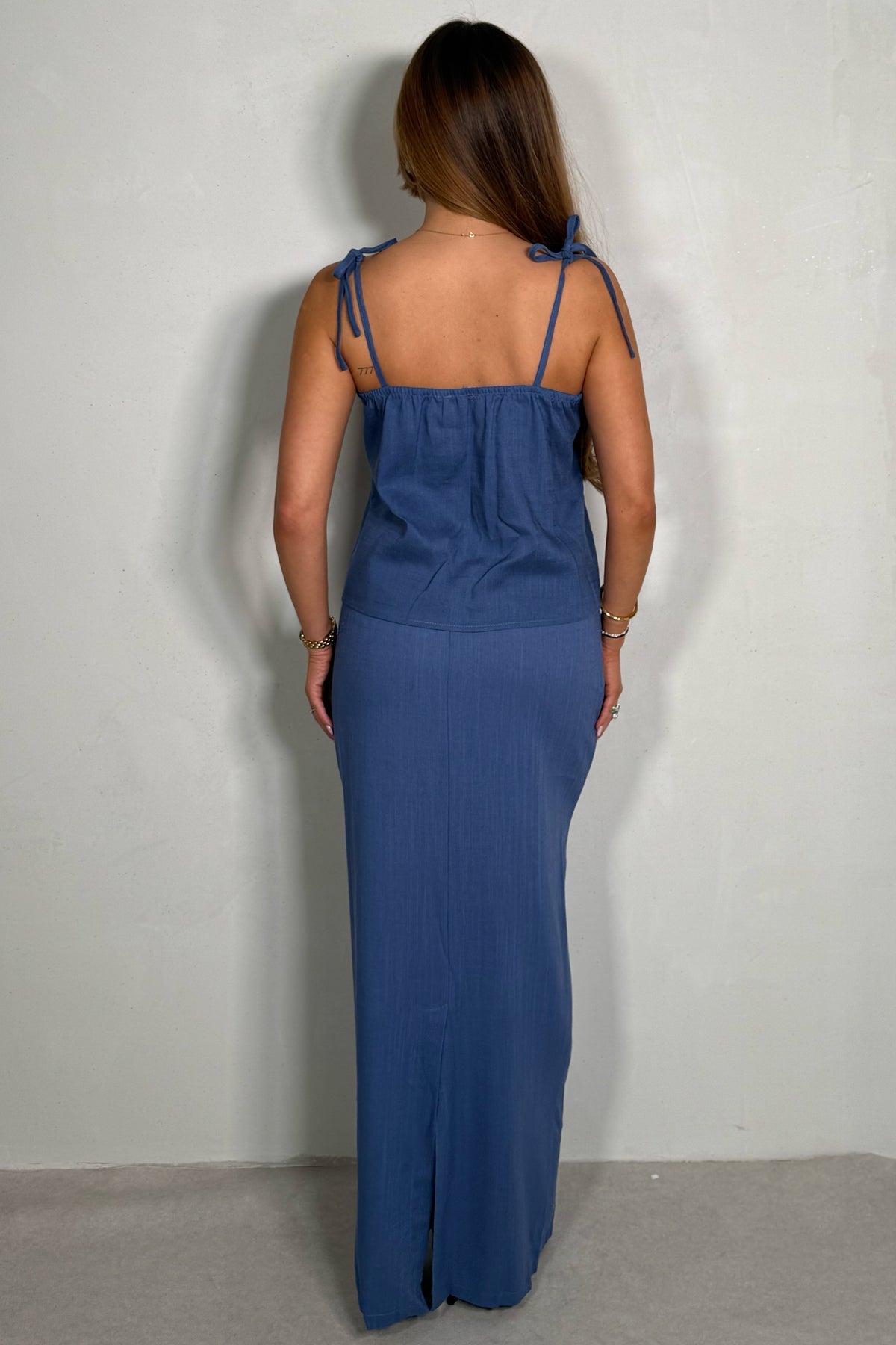 Jupe Longue Femme Lin Naturel - Coupe Droite Élégante - Multi Coloris