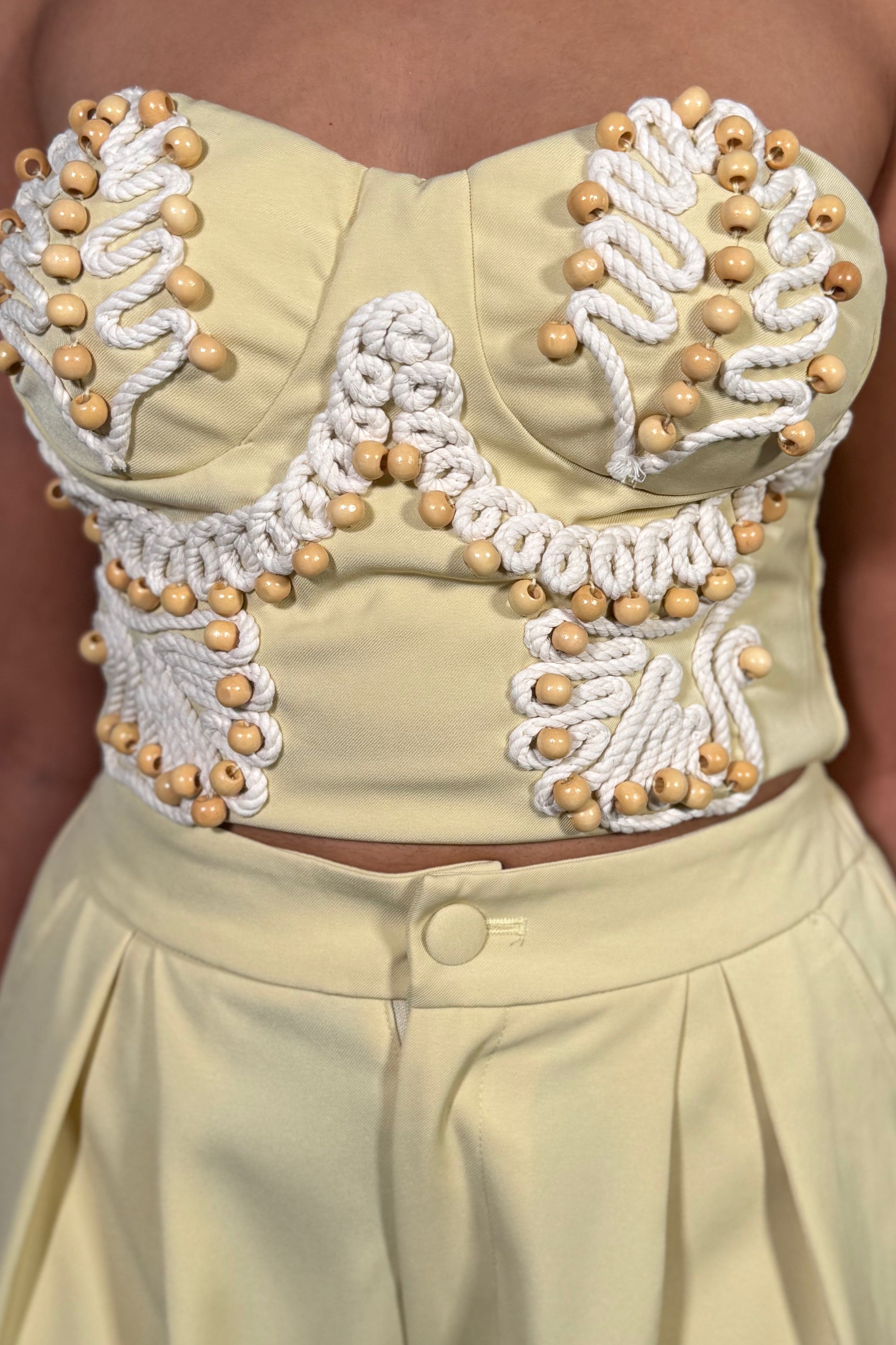 Ensemble Femme Bohème Chic Perles & Macramé