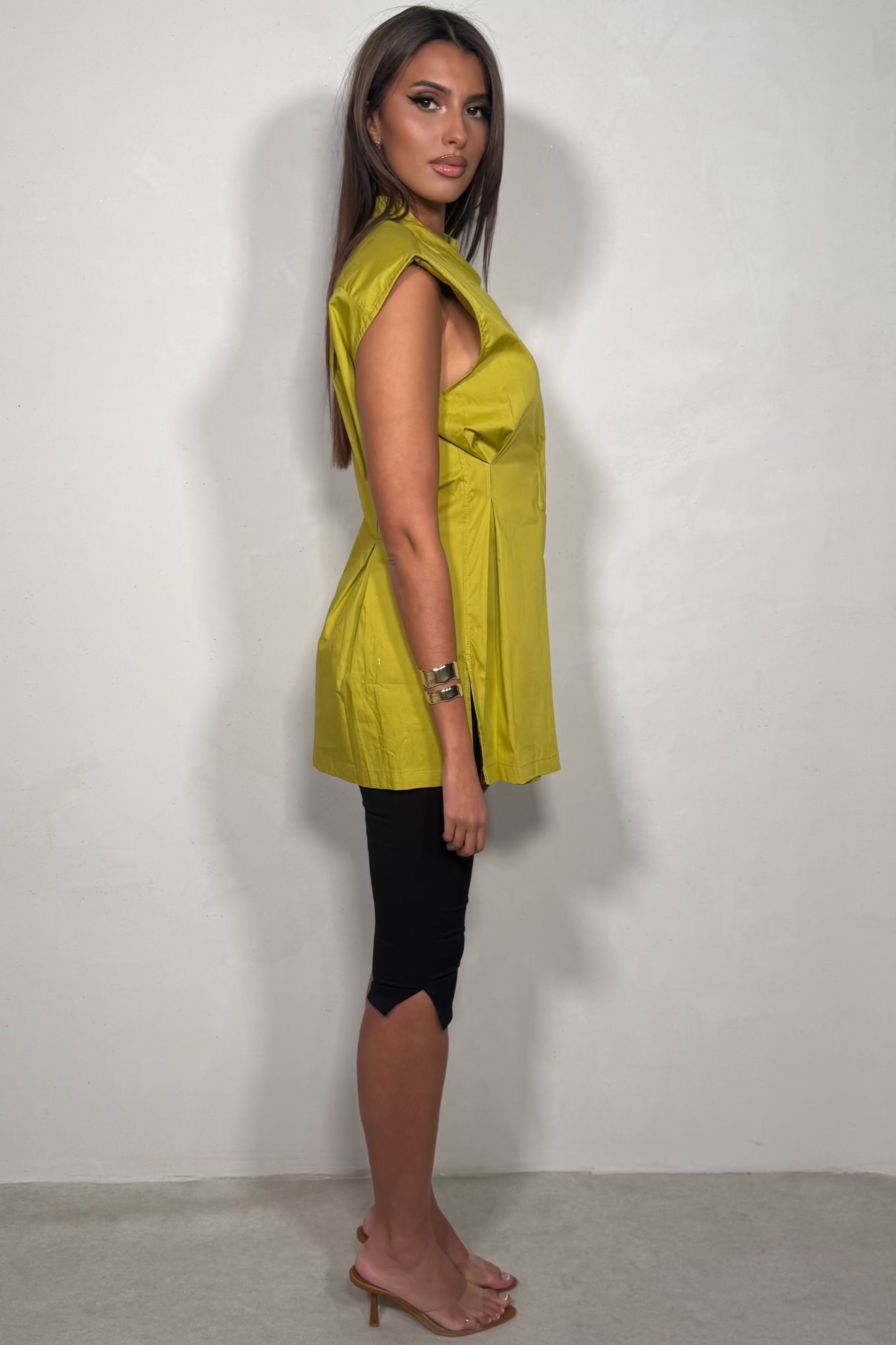 Chemise Sans Manches À Épaulettes Femme