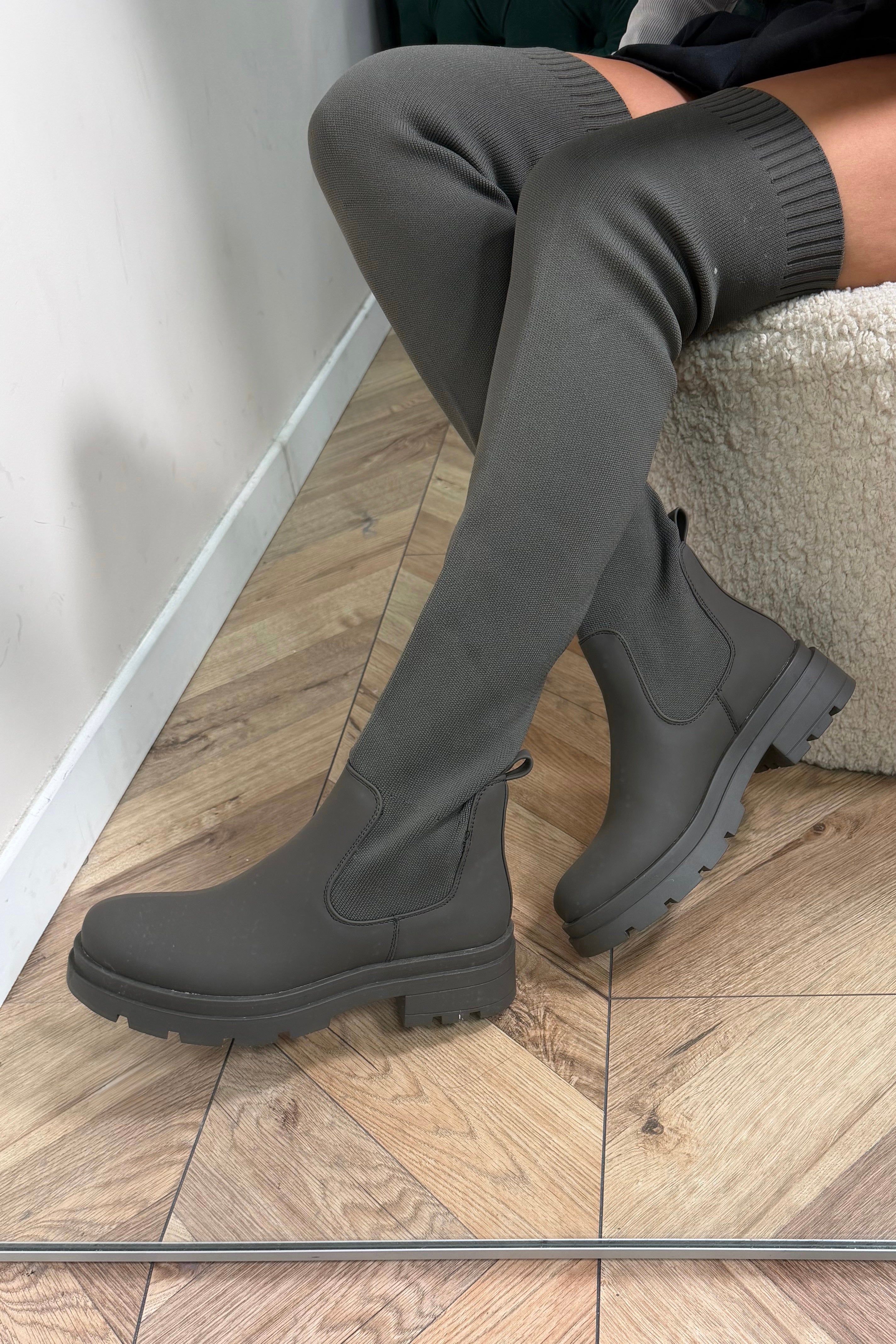 Cuissardes Chaussettes Femme