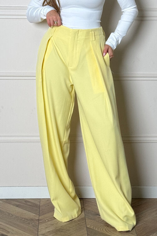 Pantalon à Pinces Ample Femme