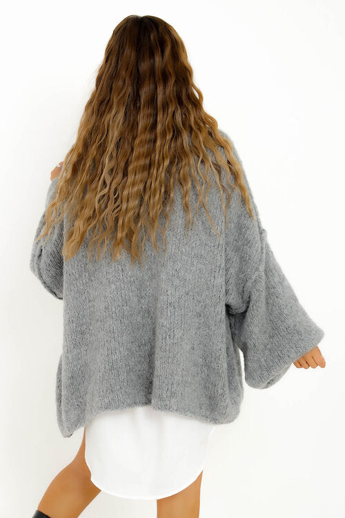 Robe Pull Longue Col Montant - Confort et Élégance au Quotidien