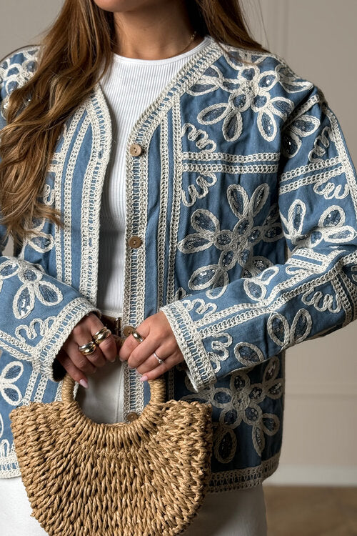 Veste Denim + Crochets