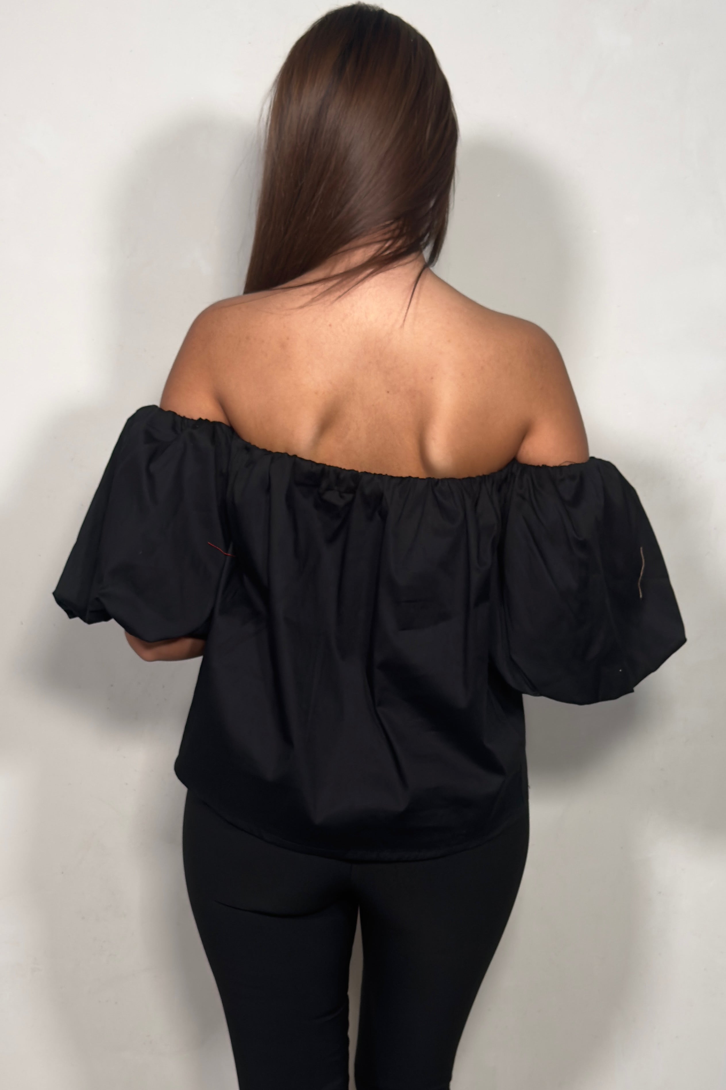 Top Bardot Épaules Dénudées Femme 100% Coton