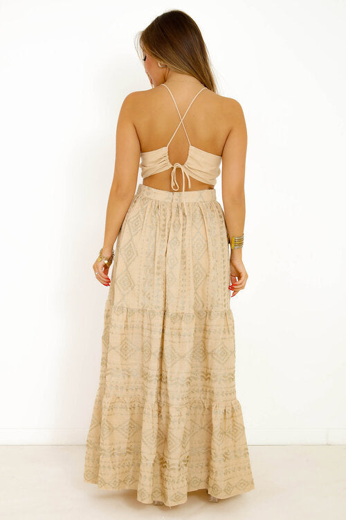 Robe Broderie Doré