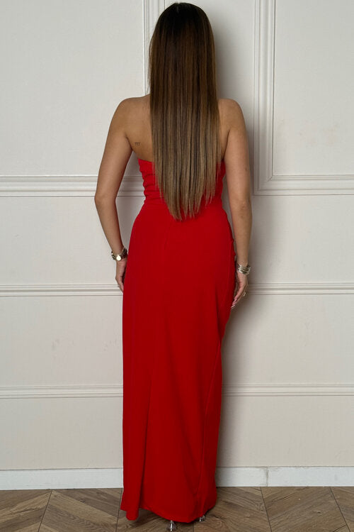 Robe Croisée Froncée Femme