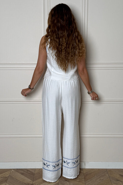 Ensemble Broderie Gilet + Pantalon