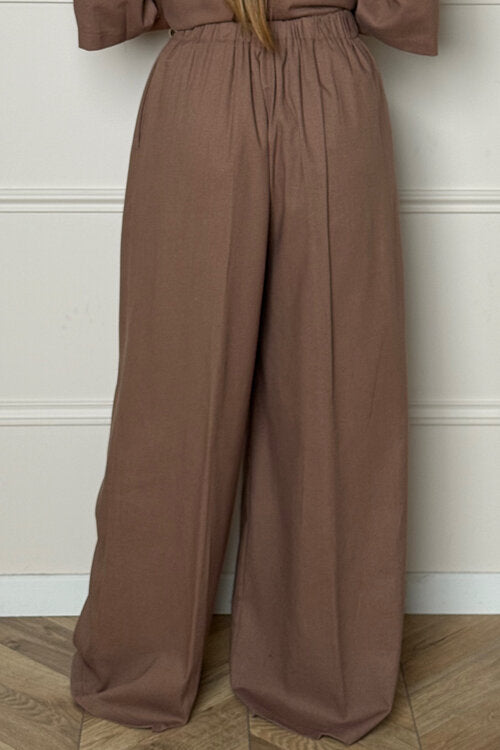 Pantalon en Lin Oversize Femme