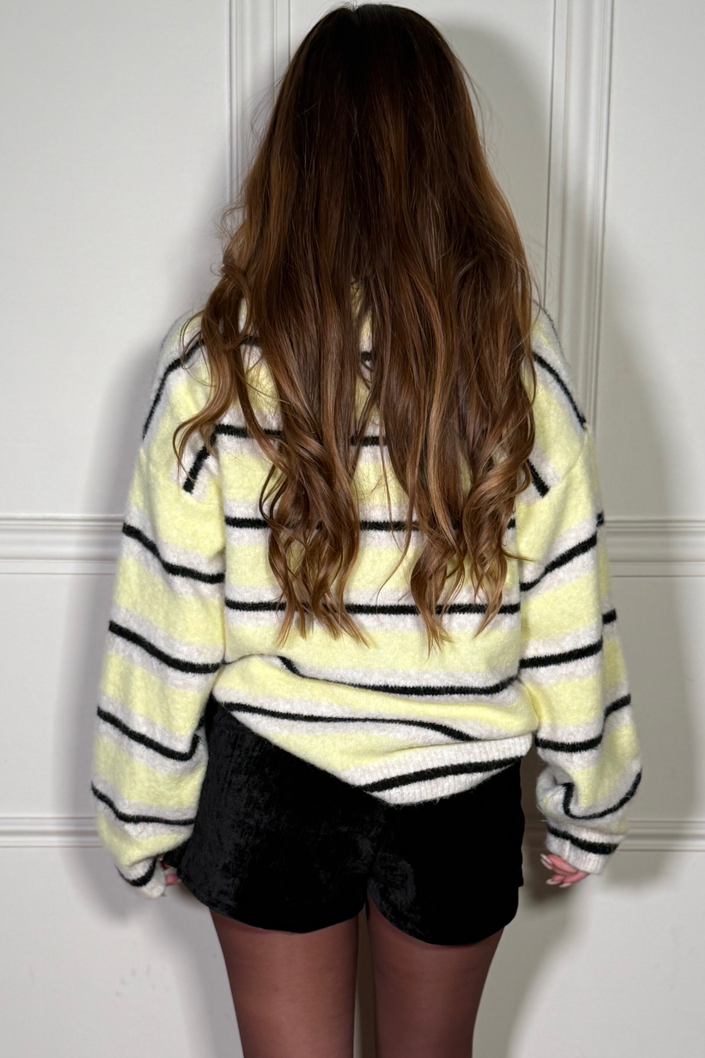 Pull Rayé Col Polo - Pull Femme Rayures Sportswear