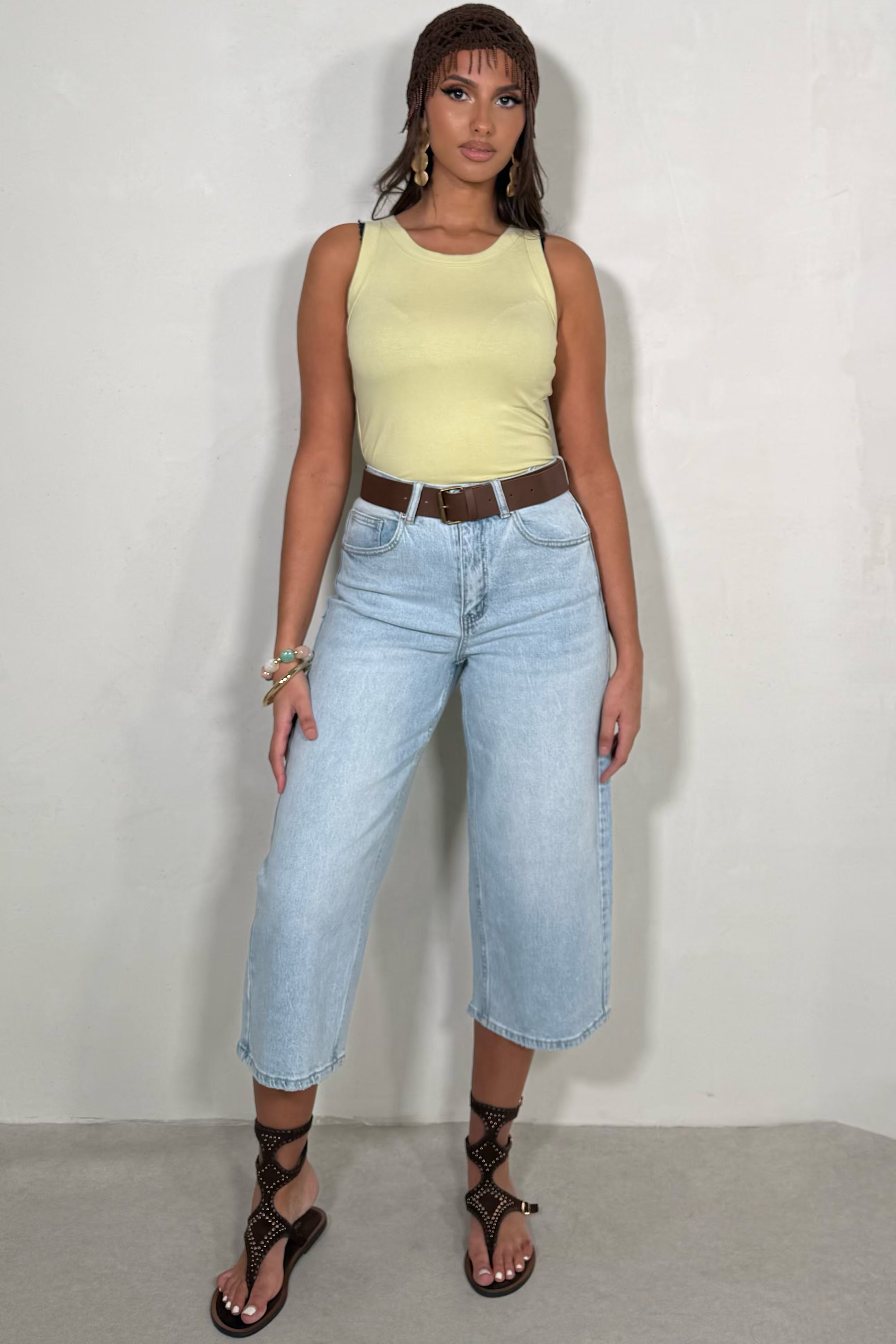 Bermuda coupe barrel femme