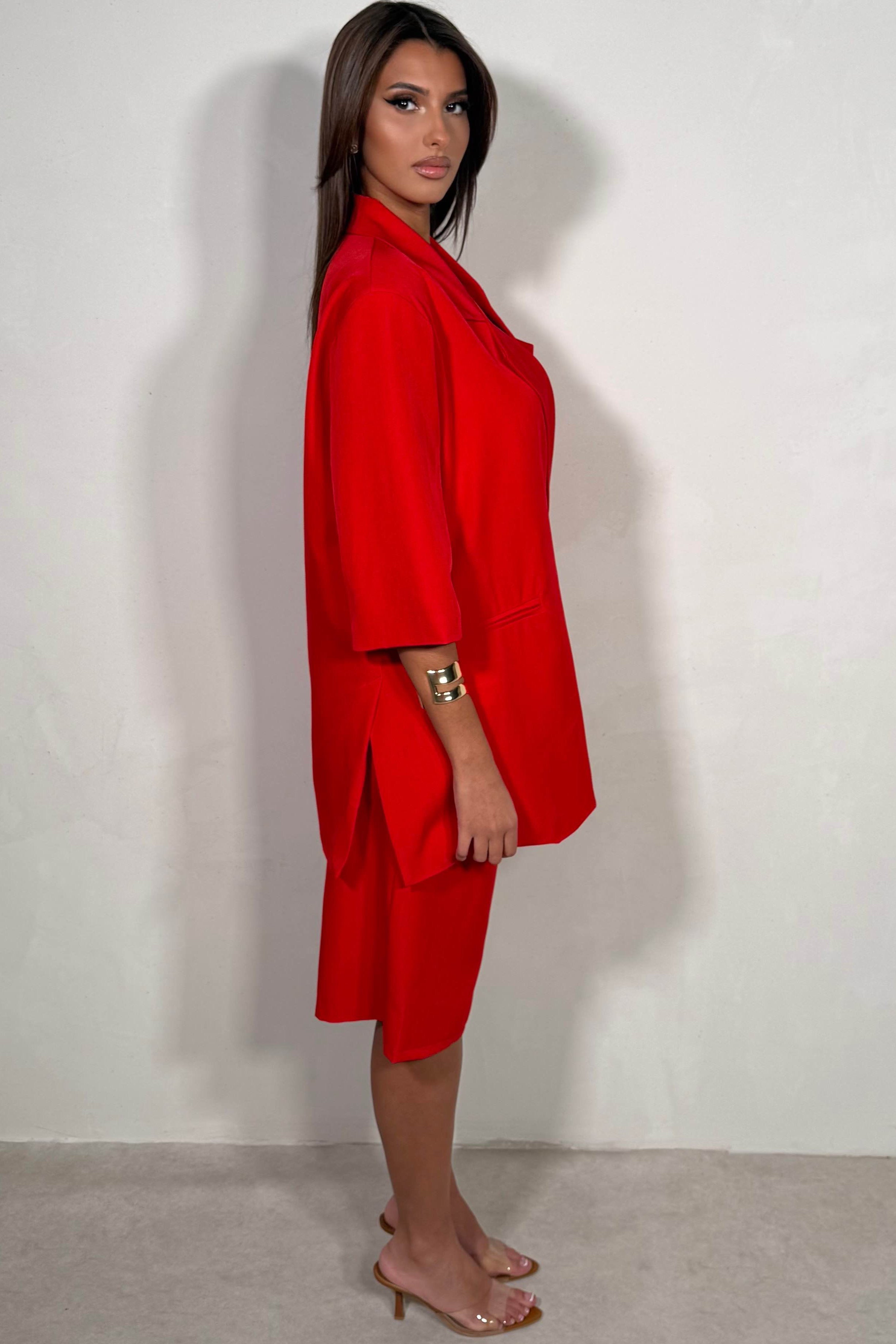 Ensemble Tailleur Bermuda & Blazer Croisé Manches Courtes