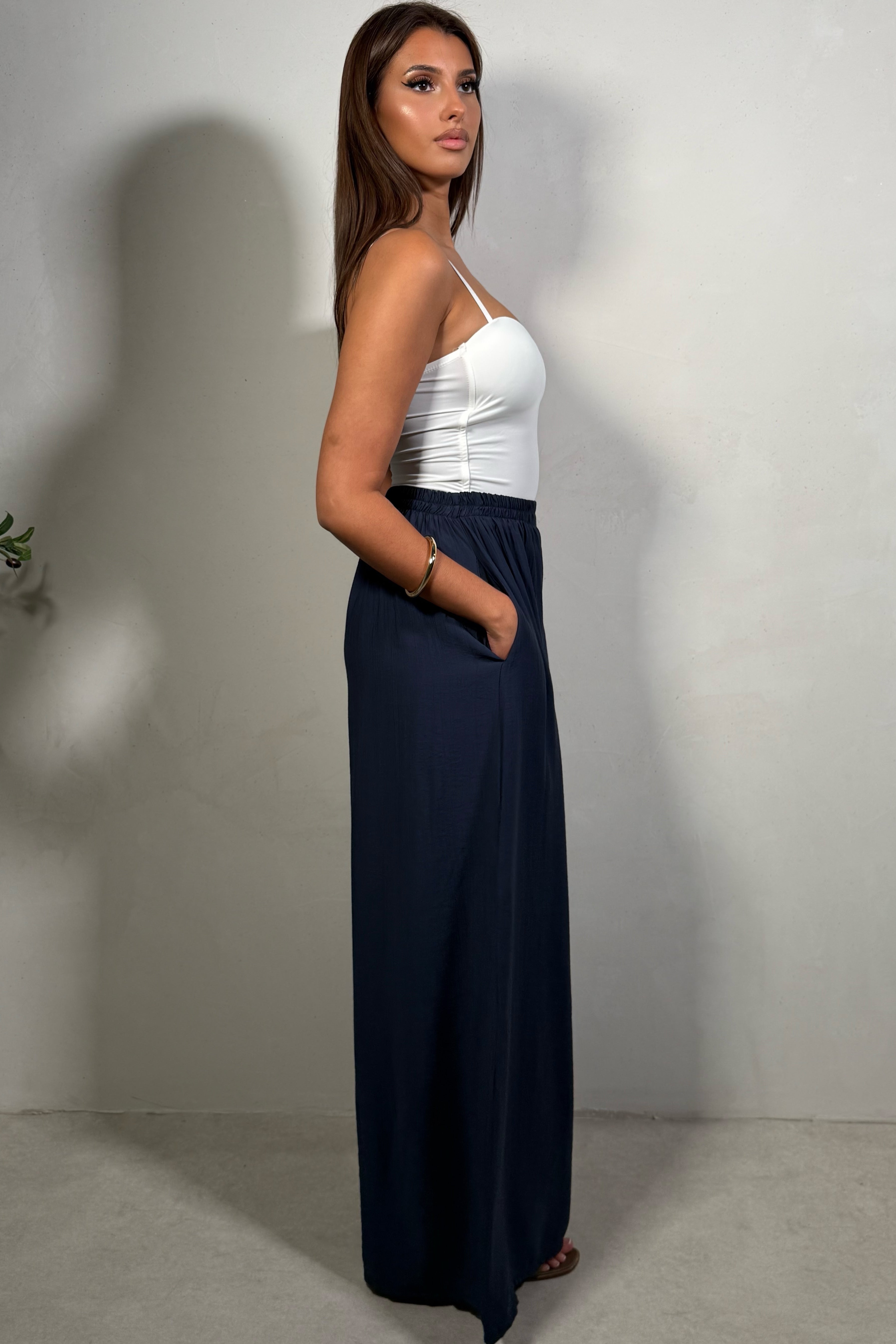 Pantalon Femme Fluide en Viscose