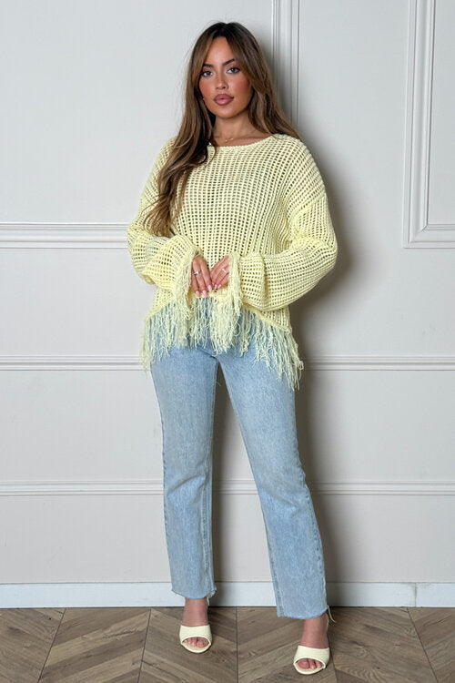 Top Ajouré + Franges Femme