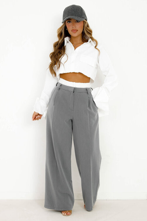 Pantalon Ample à Ceinture Elastique Femme