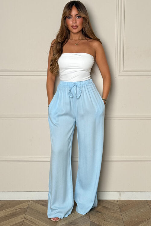 Pantalon Fluide Elastique Femme