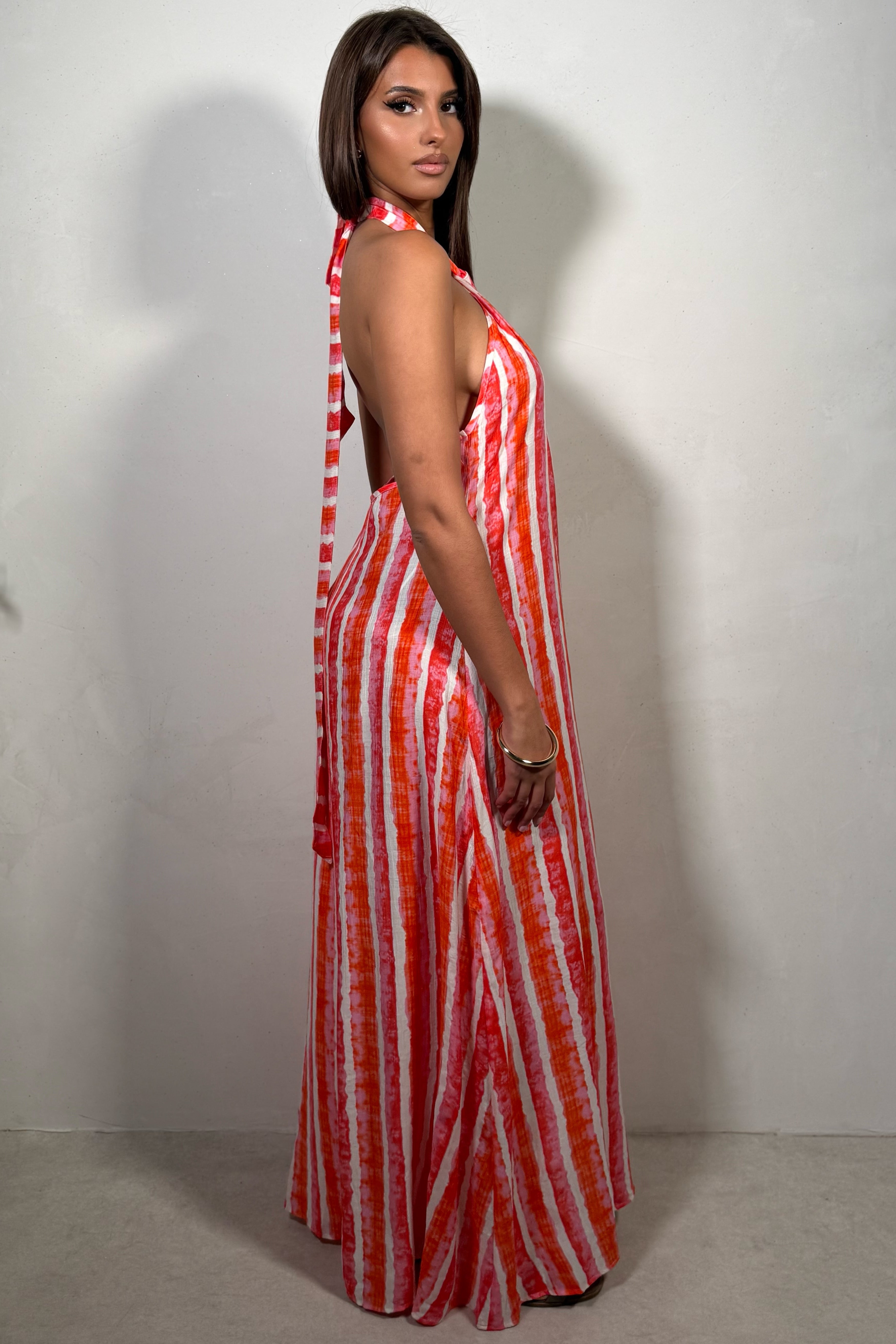 Robe Femme Longue Motifs Colorés Chic