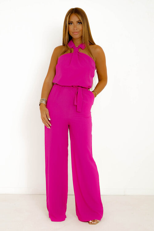 Combinaison Pantalon Encolure Chemise