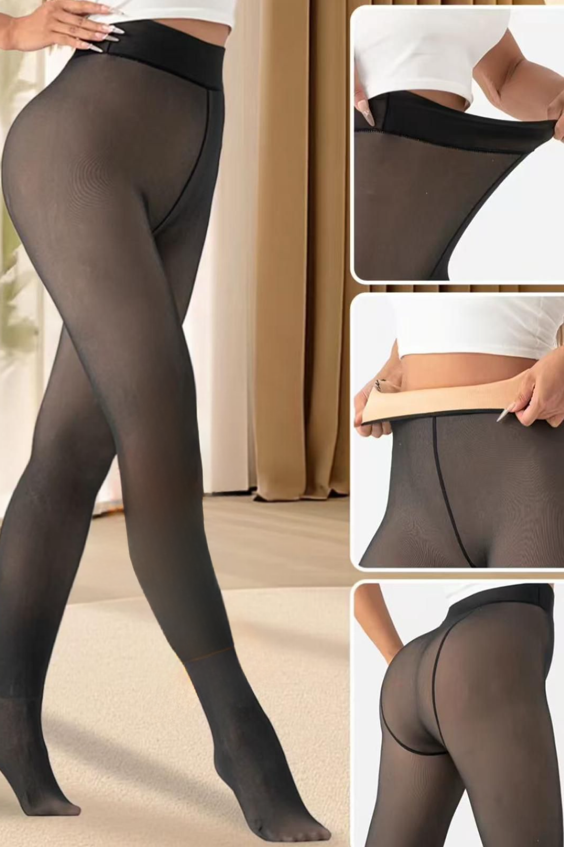 Collant Intérieur Polaire Thermique - Chaleur Femme