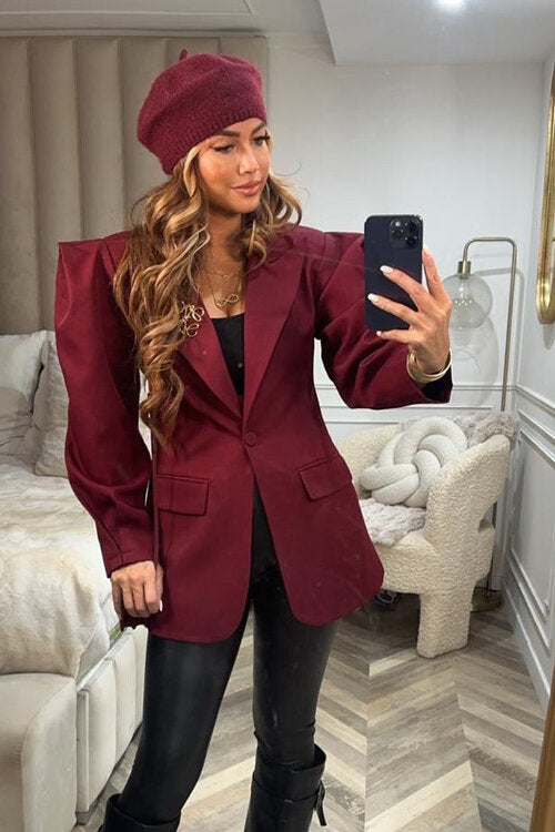 Blazer Epaulettes Destructurées Femme