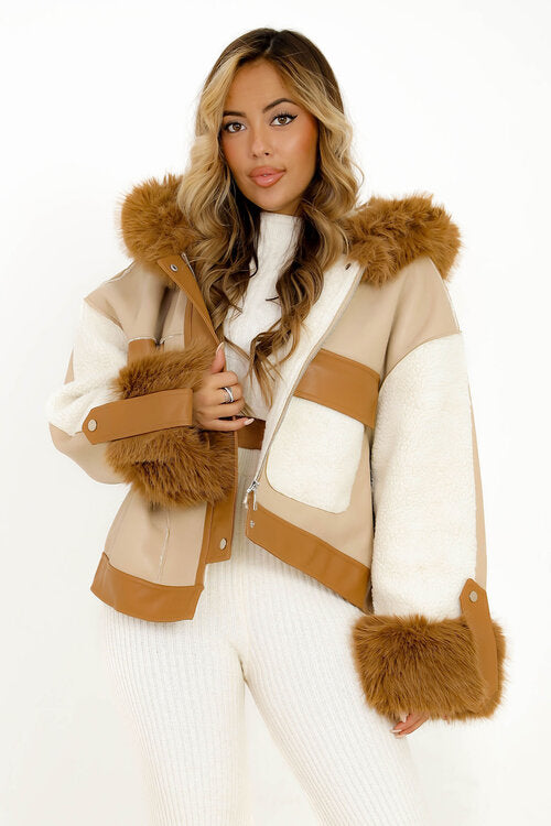 Manteau Bimatière Déstructuré
