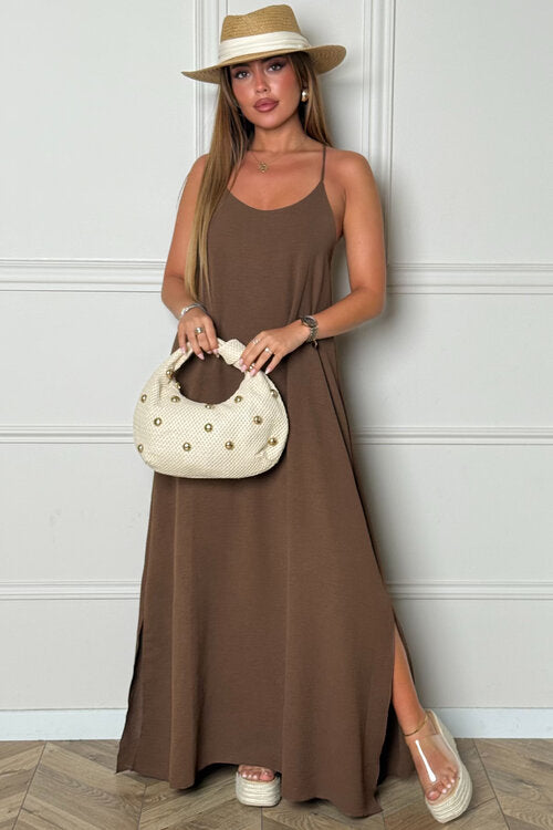 Robe Fluide à Bretelles Femme