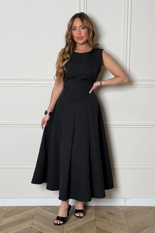 Robe Evasée Sans Manches