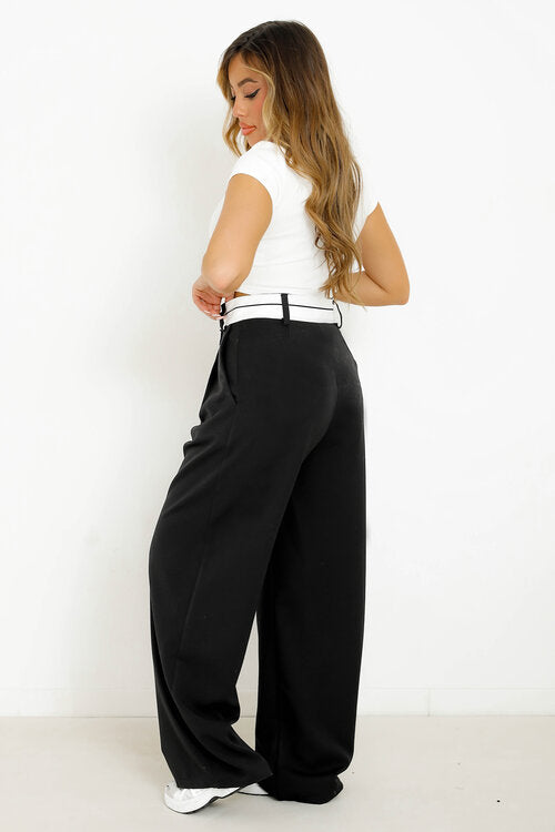 Pantalon Ceinture Asymétrique