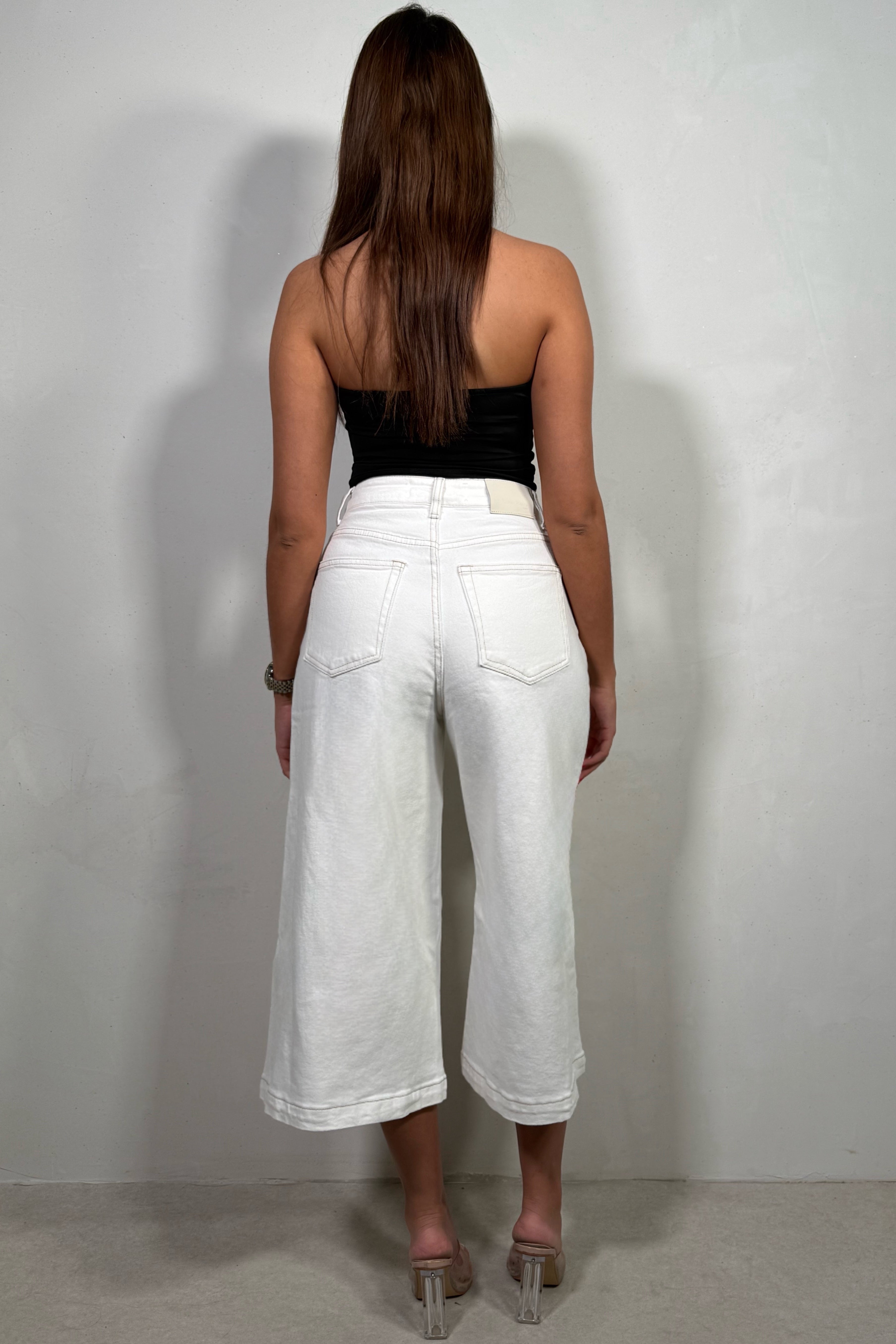 Bermuda Jean Large Style Culotte Femme