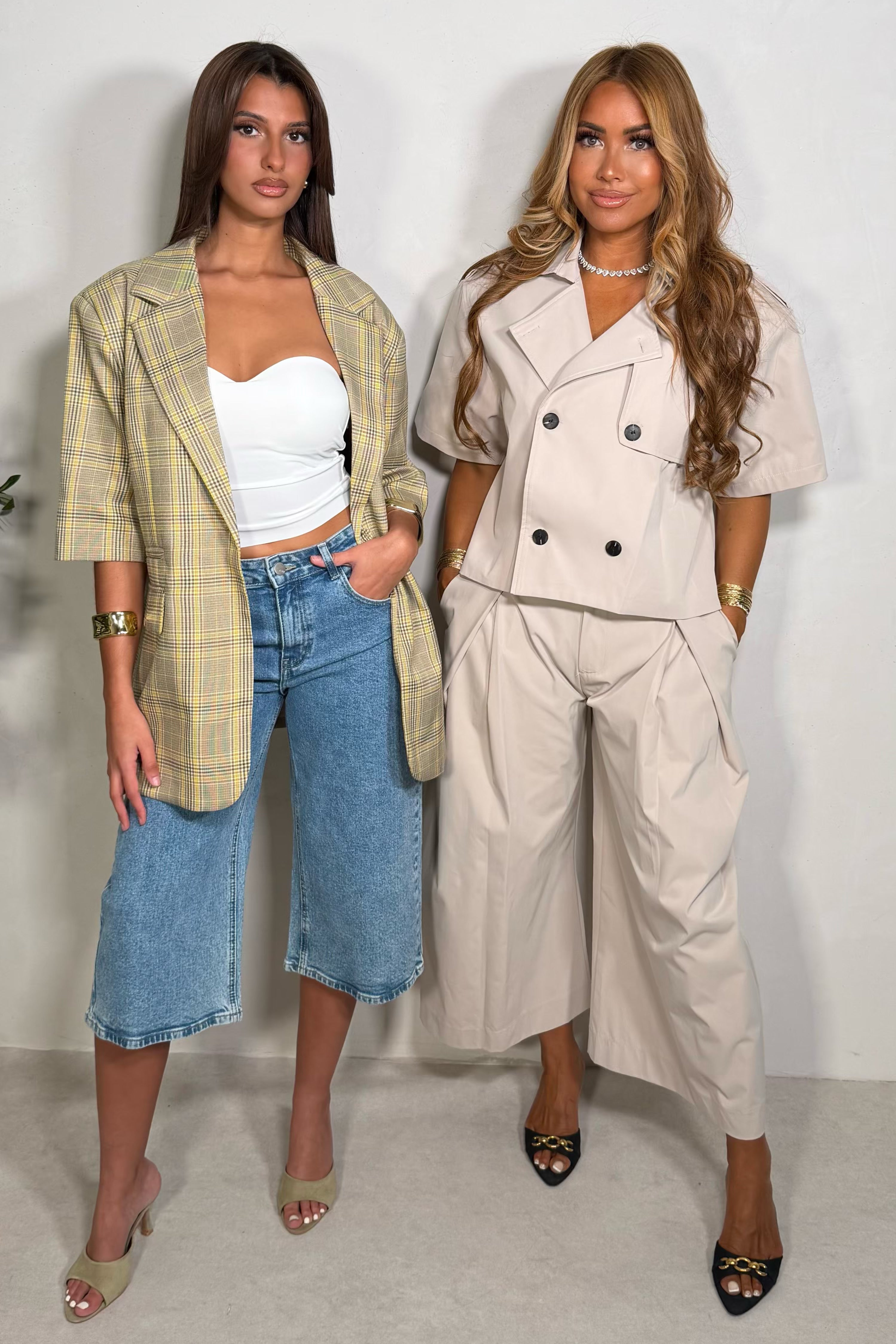 Trench Court Manches Courtes — Allure Intemporelle & Coupe Moderne