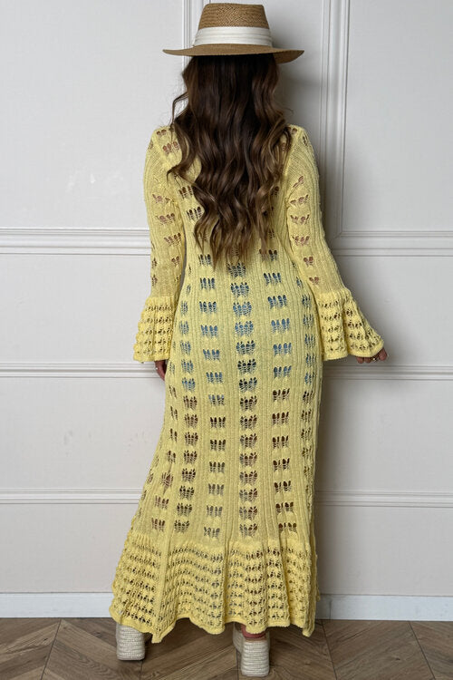 Gilet Maxi Long Ajouré