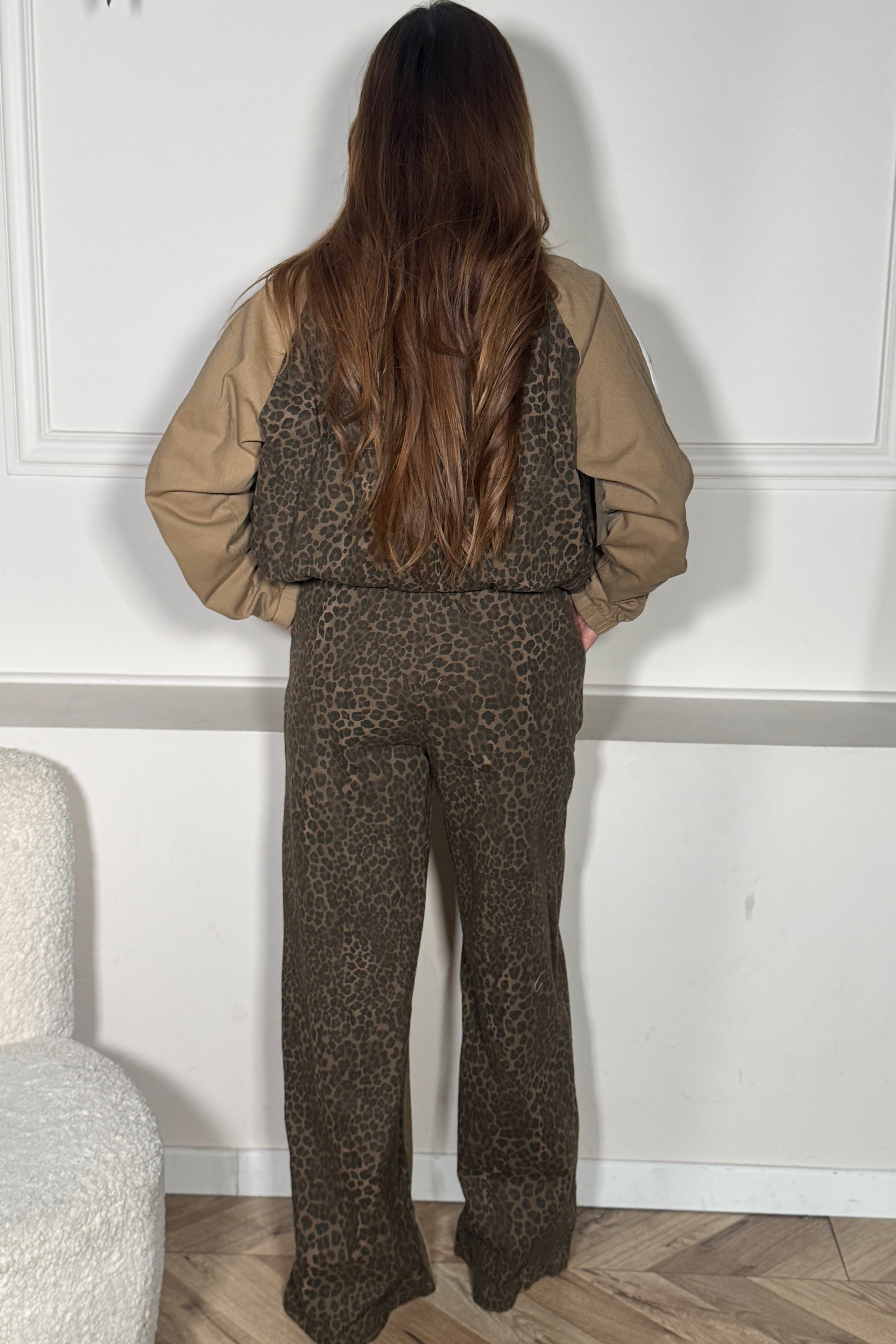 Ensemble Veste Pantalon Destructuré Bandes Femme - Style Urbain Chic