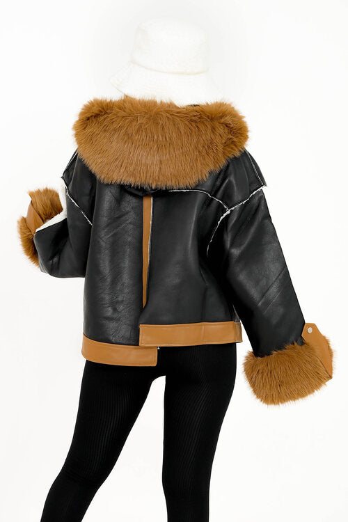 Manteau Bimatière Déstructuré