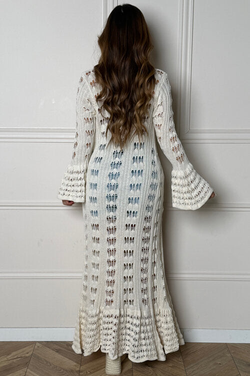 Gilet Maxi Long Ajouré