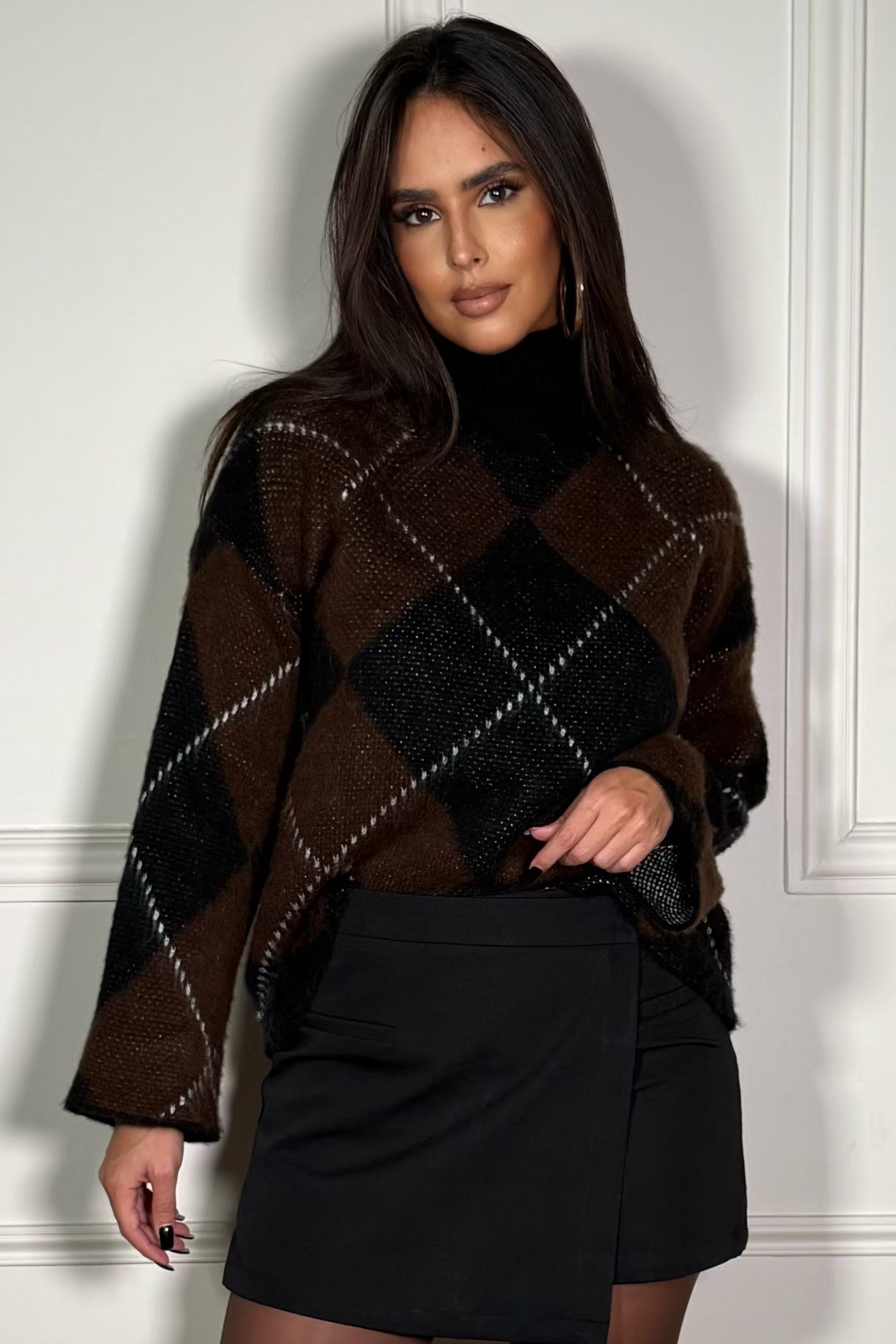 Pull col montant Burlington femme, vue de face