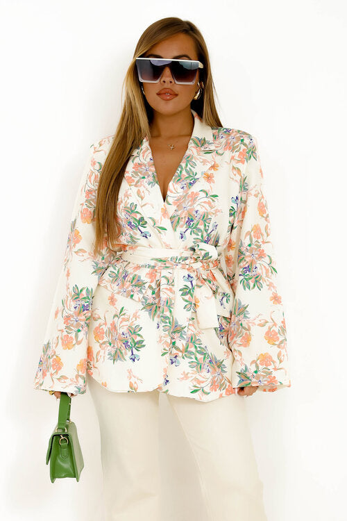 Blazer Imprimé + Ceinture