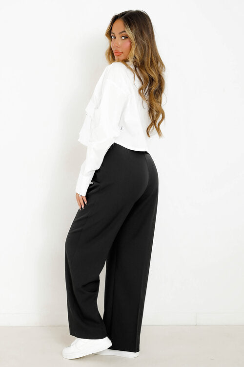 Pantalon à Pince + Lanières