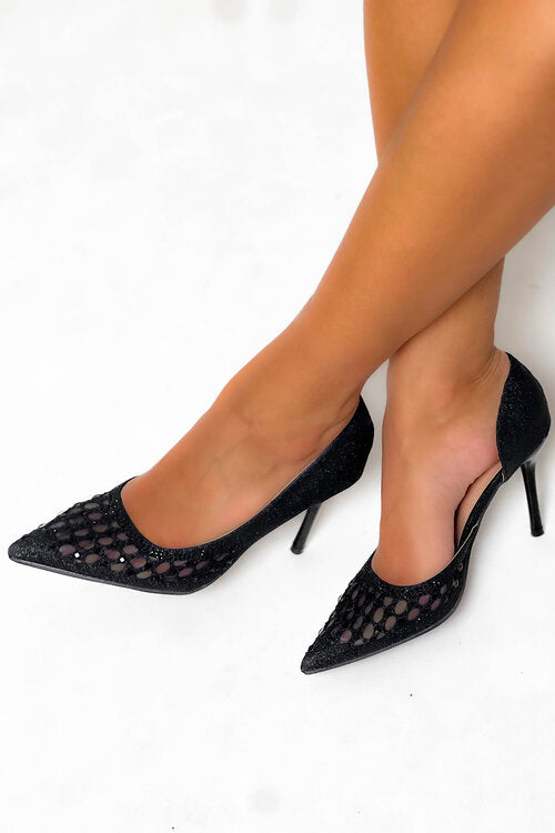 Escarpins Tulle à Strass
