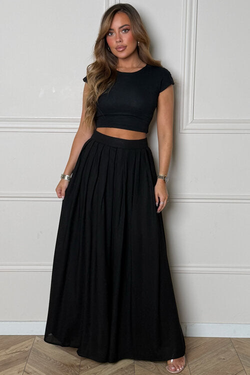 Jupe Longue en Lin + Poches Femme