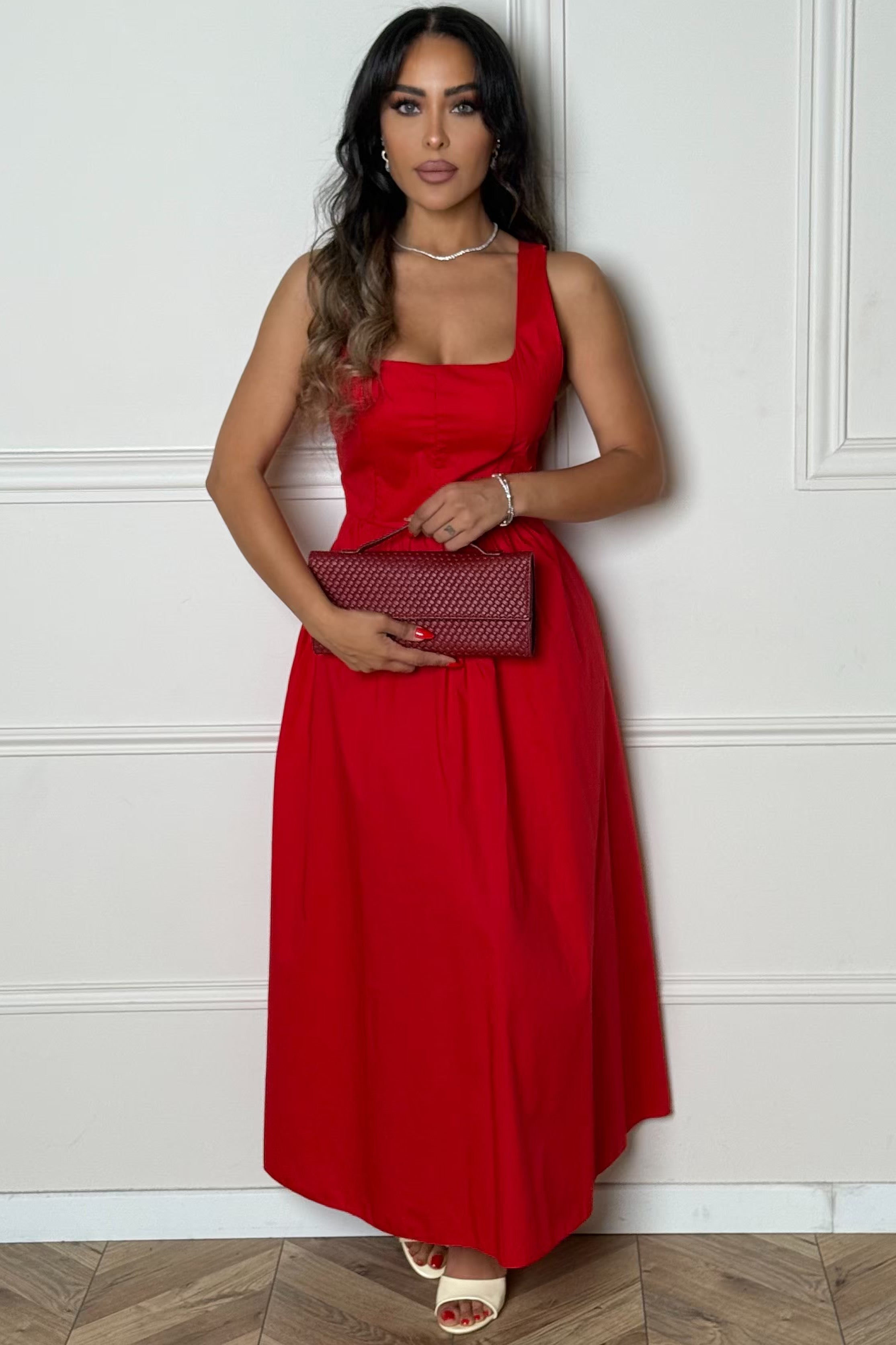 Robe Ample Col Carré Femme