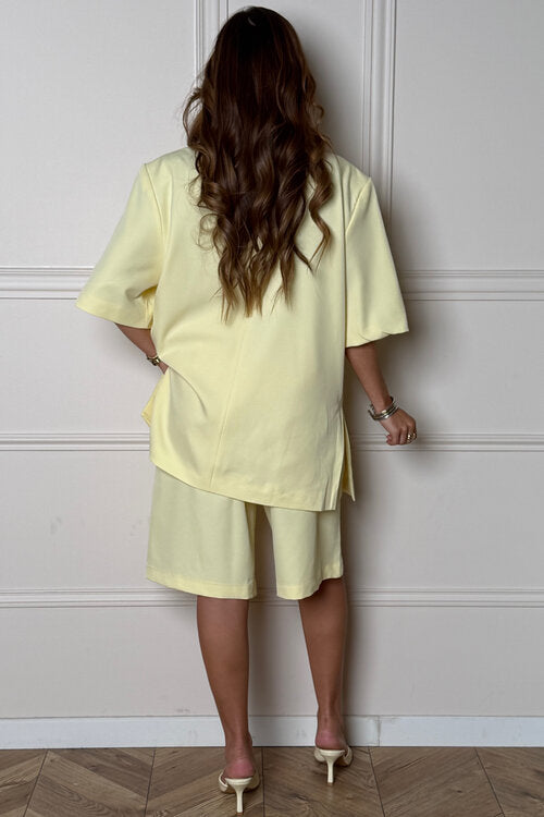 Blazer Femme Manches Courtes Structuré - Style Chic Bureau