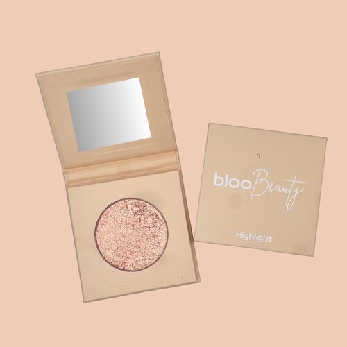 Highlighter Poudre Femme Éclat Doré - Illuminateur Teint - Effet Bonne Mine